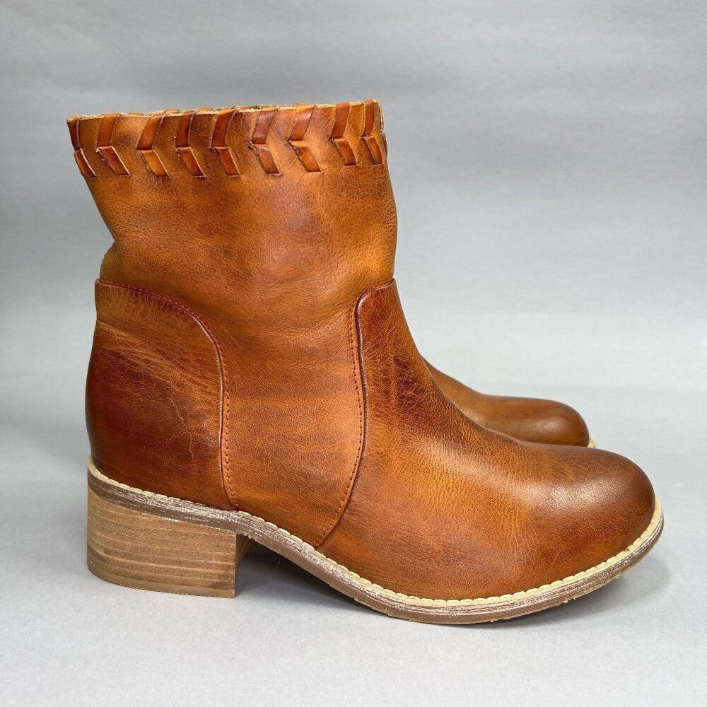 Antelope Booties Women's‎ Size 5.5 Tobacco Brown Leather Western Ankle Boots